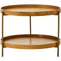 Orsina Industrial Design Two Tier Side Table, Versatile Design Bedroom Table, Everyday Use Side Table For Lounge in Natural