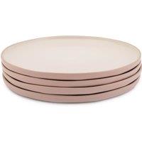 Jamie Oliver Big Love Perfect Plates, Stoneware, Set of 4, Pink, 27cm in Pink | Size: 4 Pack