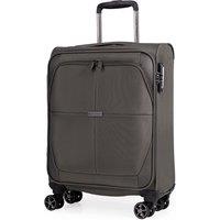 Gino Ferrari Omis Premium 22 Lightweight Soft Shell Suitcase Wheels Cabin Luggage in Green | Size: Small