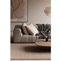Kukoon Natural Wool Plush Deep Pile Area Rug Beige, Grey, Green in Grey | Size: 190 cm x 280 cm