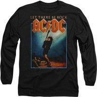 AC/DC Men's ACDC Let There Be Rock Long Sleeve T-Shirt, Black | Size: Large