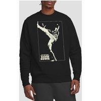 David Bowie Men's The Man Cover Crew Sweatshirt, Black | Size: Small