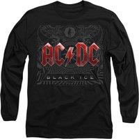 AC/DC Men's ACDC Black Ice Long Sleeve T-Shirt, Black | Size: XL