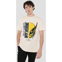 Marvel Men's DEADPOOL & WOLVERINE GRAFFITI PORTRAIT T-Shirt, Natural | Size: Medium