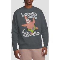 Spongebob Men's Singing Patrick Crew Sweatshirt, Charcoal | Size: 2XL
