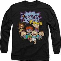Rugrats Men's Group Long Sleeve T-Shirt, Black | Size: Medium