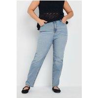 Yours Women's Straight Leg RUBY Jeans in Light Blue | Size: 20R