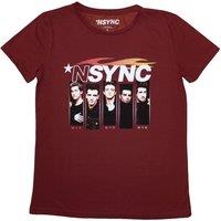 NSYNC Women's Flame Logo T-Shirt in Red | Size: Large