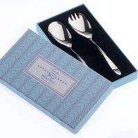 Arthur Price Sophie Conran 'Rivelin' Stainless Steel Pair Of Salad Servers Gift Boxed Cutlery Set in Silver