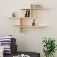 Decortie Leo' Modern Floating Shelf Wall Mounted 123cm Width in Natural | Size: 1 Pack