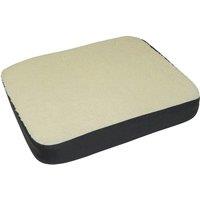 Loops Foam Cushion with Removable Gel Insert - Fleece & Black Polyester Cover