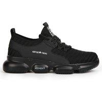 SAFETY BRANDS Mens Safety Trainers Steel Toe Cap Lightweight Water Resistant Boots in Black | Size: 10