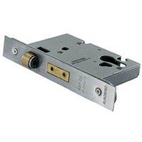 Loops Roller Bolt Euro Profile Deadlock 78mm Depth Satin Stainless Steel in Metallics