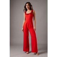 Rosette Trim Jumpsuit