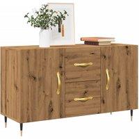 Berkfield Home Sideboard Artisan Oak 100x36x60 cm Engineered Wood in Brown | Size: 100 x 36 x 60 cm