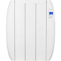 MYLEK Aluminium Electric Panel Heater 24/7 Digital Timer IP24 Rated 600W in White