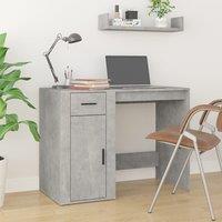 Berkfield Home Desk Concrete Grey 100x49x75 cm Engineered Wood | Size: 100 x 49 x 75 cm