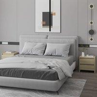 Berkfield Home Bedside Cabinets 2 pcs Sonoma Oak 45x34.5x44.5 cm Engineered Wood in Brown