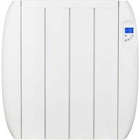 MYLEK Aluminium Electric Panel Heater 24/7 Digital Timer IP24 Rated 1000W in White