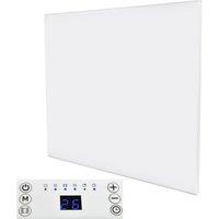 MYLEK Ultra Slim Electric Panel Heater with 24/7 Timer IP24 Rated 500W in White