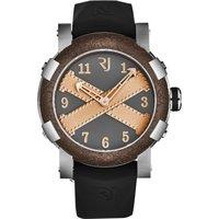 Romain Jerome Men's Titanic' A La Grande Grey Dial Black Rubber Strap Automatic Watch