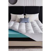 Ezysleep 10cm Memory Foam Combination Topper in White | Size: Super King