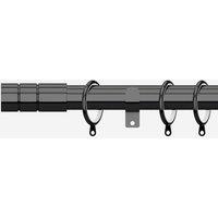 New Edge Blinds Black Nickel 28mm Barrel Fixed Length Metal Curtain Pole | Size: 320 cm