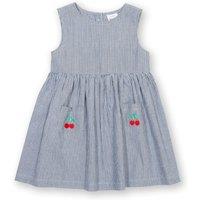 Kite Girl's Cherry Friends Organic Cotton Dress in Navy | Size: 12-18 m
