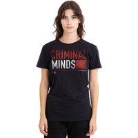 Paramount Home Entertainment Men's Criminal Minds Title Card T-Shirt, Black | Size: 2XL
