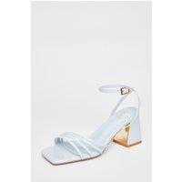 Quiz Women's Light Blue Strappy Heels | Size: 3