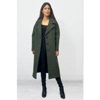 Cutie London Women's Green Splotch Print 3/4 Sleeve Midi Dress | Size: 10