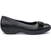 Hotter Women's Wide Fit 'Grace' Ballet Pumps in Black | Size: 4.5