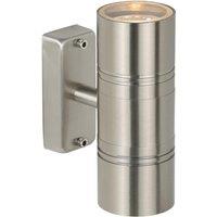 Lucide 'ARNE' Stylish Non Dimmable Garden Outdoor Up Down LED Wall Light GU10 in Grey