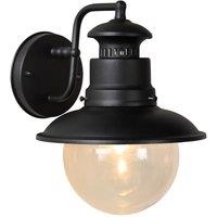 Lucide 'FIGO' Dimmable Stylish Modern Decorative Outdoor Wall Lantern 1xE27 in Black
