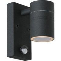 Lucide 'ARNE' Non Dimmable Tiltable Stylish Outdoor LED Wall Spotlight GU10 in Black
