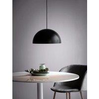 Nordlux Modern Indoor Pendant Light Black Metal E27 Dome Shade - Mains Powered, IP20