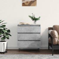 Berkfield Home Sideboard Concrete Grey 60x35x70 cm Engineered Wood | Size: 60 x 35 x 70 cm