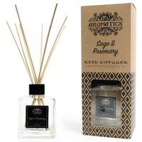 KDMD 200ml Sage & Rosemary Essential Oil Reed Diffuser in Black