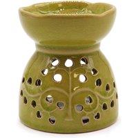 KDMD Tree of Life Oil Burner - Lime in Green