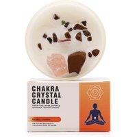KDMD Chakra Crystal Candles - Sacred Chakra in Brown