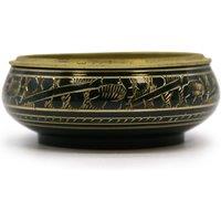 KDMD Chakra Charcoal Incense Jar - Heart in Black