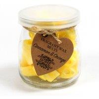 KDMD Soywax Melts Jar - Cinnamon & Orange in Yellow