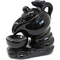 KDMD Backflow Incense Burner - Tea Pot in Black