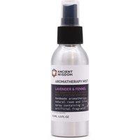 KDMD 100ml Essential Oil Mist - Lavender & Fennel in Silver