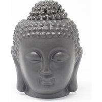 KDMD Buddah Head Oil Burner - Dark Brown in Dark Grey