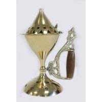 KDMD Large Cone Burner with Handle in Gold