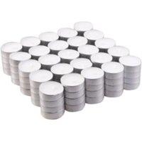 KDMD 100x Unscented Tealight (4hr) in White
