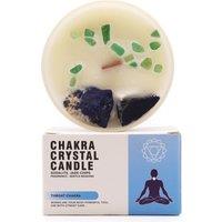 KDMD Chakra Crystal Candles - Throat Chakra in Blue