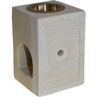 KDMD Stone Oil Burner - Square Moorish in White