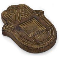 KDMD Healing Incense Plate - Antique Stone Effect in Brown